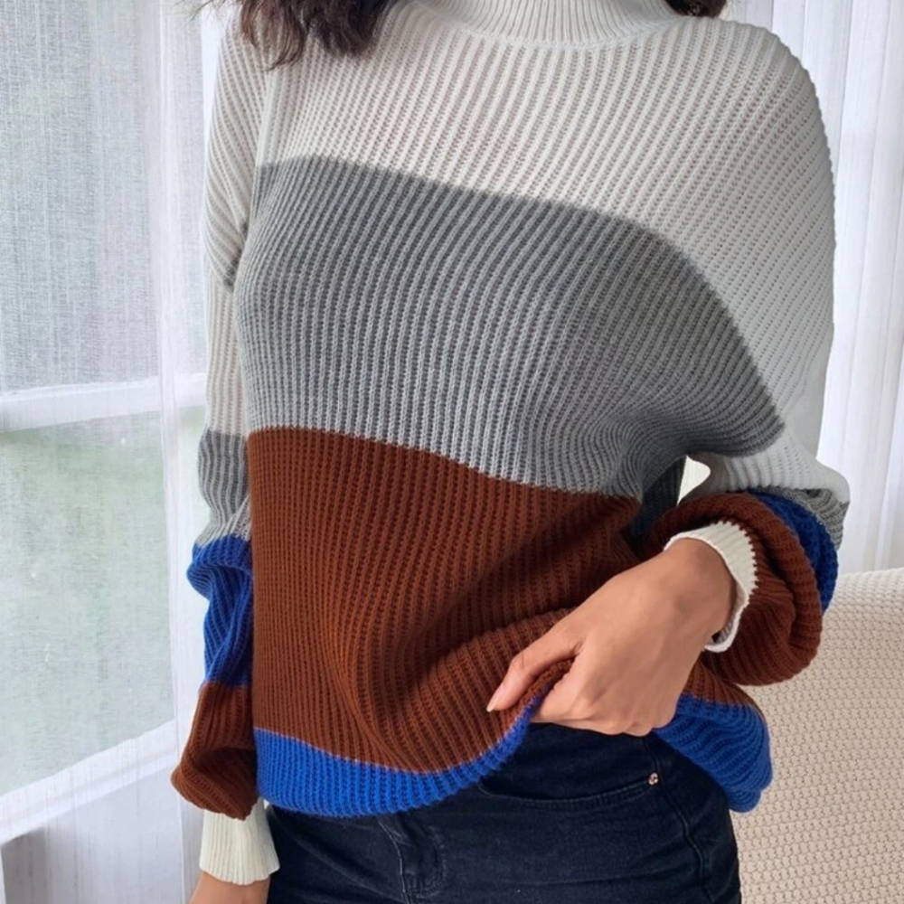 Oversized stripped sweater